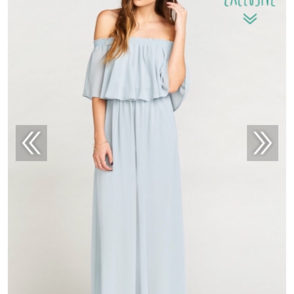 Show Me Your MuMu Bridesmaids Dress “Steel Blue”